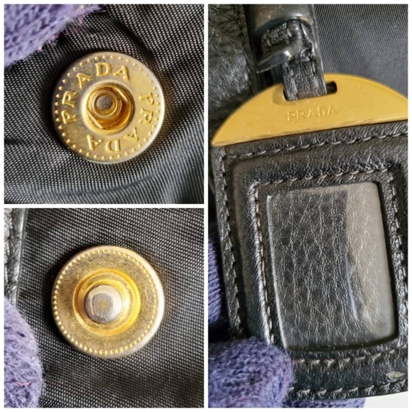 PRADA Tessuto Nylon Leather Satchel Bag - Picture 4 of 8